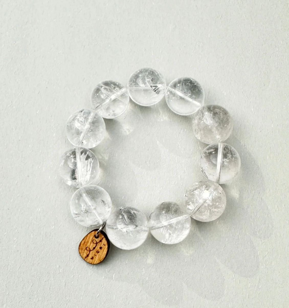 Clear Quartz Bead Bracelet clean product image